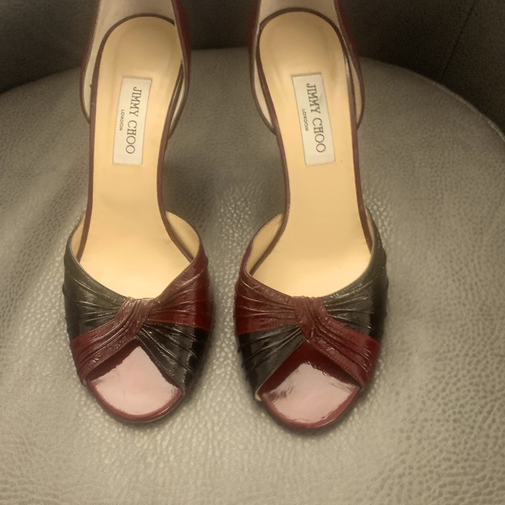 Women’s size 41 Jimmy Choo black cherry sandals